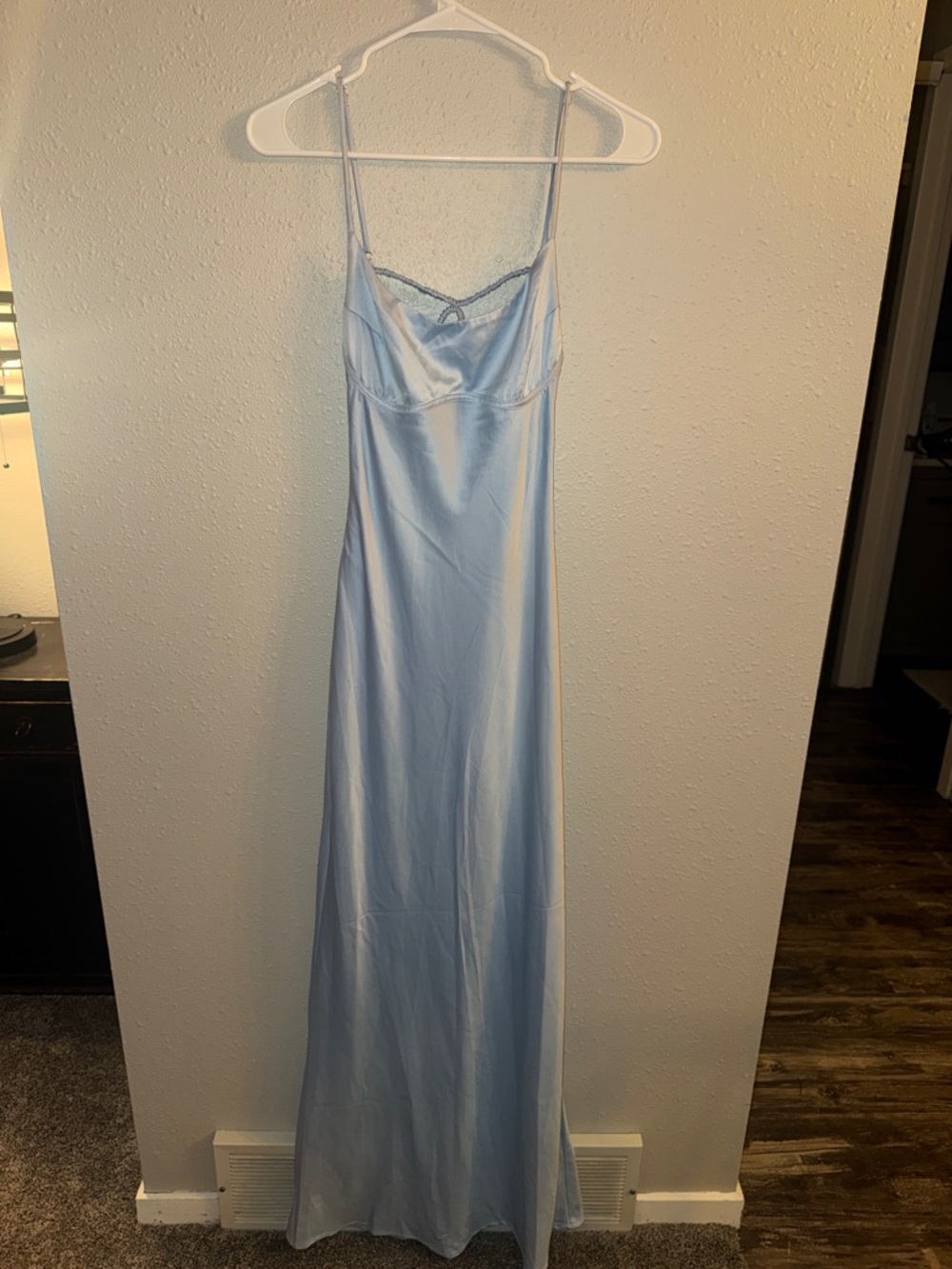 Princess Polly Light Blue Satin Dress - Picture 2 of 5